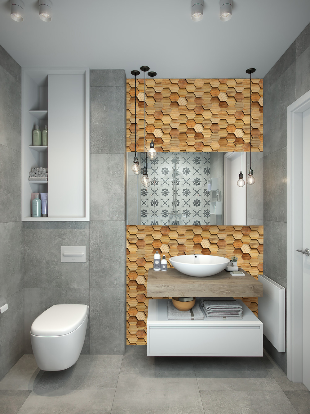 3D Wood Mosaic